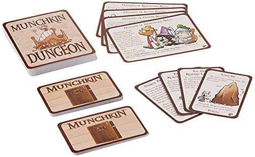Steve Jackson Games, Munchkin: Dungeon, Board Game, 2 To 5 Players, Ages 14+, 80 Minutes Playing Time