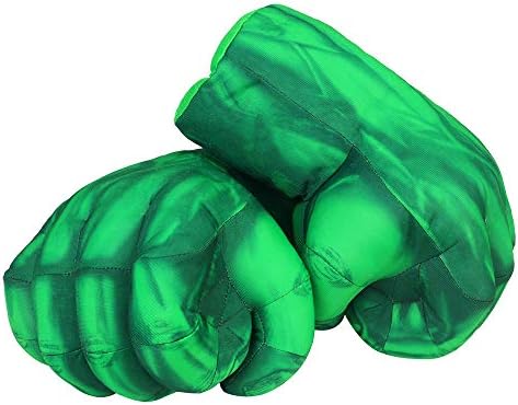 CGBOOM Hulk Gloves Hulk Smash Hands Fists Big Soft Plush Kids Boxing Training Gloves Cosplay Costume Games Toy for Children Birthday Christmas