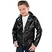 Amscan Fabulous '50S Costume Party Greaser Jacket - Child Standard, Black, Faux Leather, 1Piece Costume