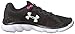 Under Armour Women's Micro G Assert 6 Running Shoe, Black (001)/Harmony Red, 8