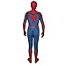 Unisex Lycra Spandex Zentai Halloween Cosplay Costumes Adult/Kids 3D Style (Adults-L, red