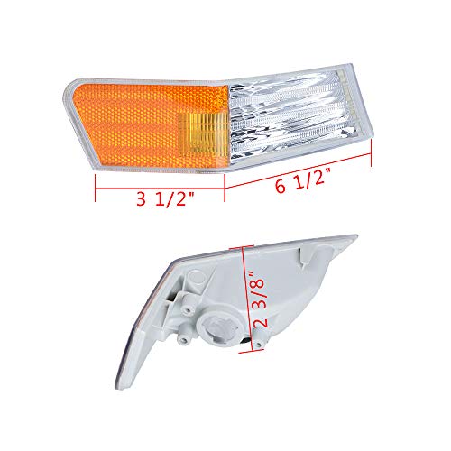 image for Anzio Right Passenger Side Market Parking Light Cover Compatible with 