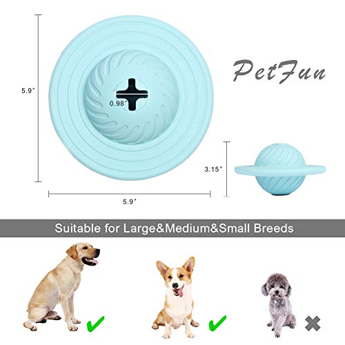 PetFun Dog Puzzle Toys for Large Dogs, Dog Treat Dispenser for Large Medium Small Dogs Entertainment Puzzle Toys Blue