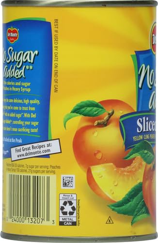 DEL MONTE CANNED SLICED PEACHES, 14.5 OUNCE