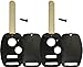 KeylessOption Just the Case Keyless Entry Remote Head Key Combo Fob Shell (Pack of 2)