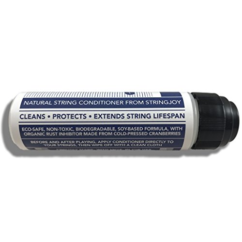 Stringjoy Natural Guitar String Conditioner & Cleaner with Free Microfiber Cleaning Cloth