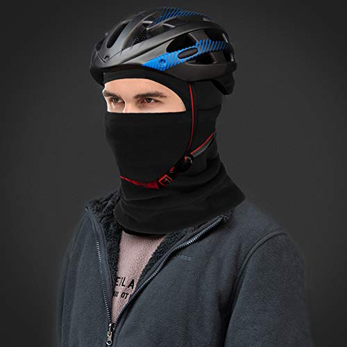 mysuntown Ski Mask Winter Balaclava Face Mask for Motorcycle Cycling Hiking Skiing Outdoor Sports (Black)
