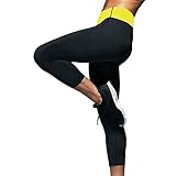 Womens Slim Capris Pants Thermo Neoprene Sweat Sauna Body Shapers Yoga Leggings