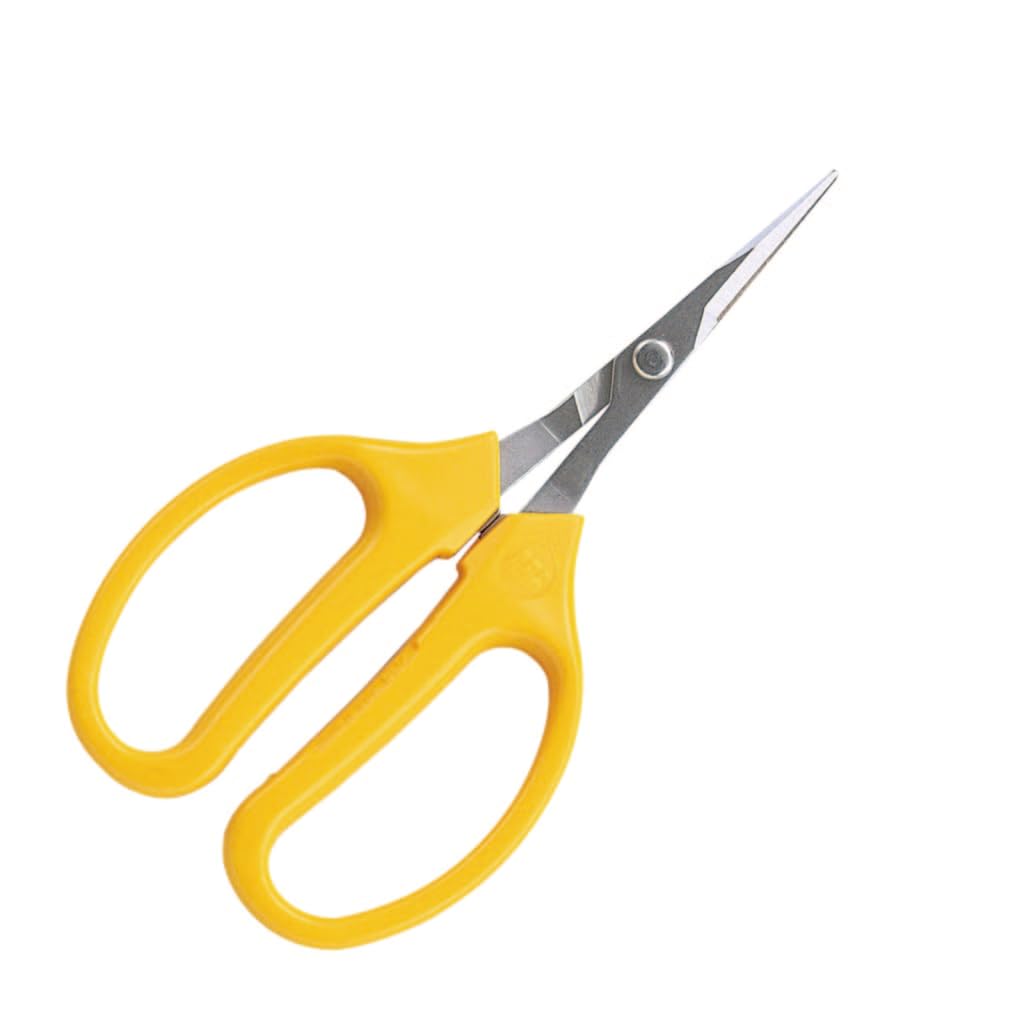 ARS Grape Picking Scissors - ARS-320DX-M | Thin Angled Scissors, Heavy Duty with a High Carbon Steel Blade, Soft & Ergonomic Grip to Reduce Fatigue, Lightweight for Comfort