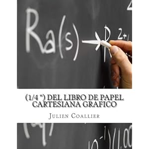 (1/4 ") Del Libro de Papel Cartesiana Grafico: 400 paginas (200 hojas), 8,5 x 11 (Spanish Edition)