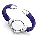 Top Plaza Kids Girls Casual Chic Simple Arabic Numeral Bangle Cuff Bracelet Analog Quartz Watch for Small Wrist,5.5 Inches,Blue