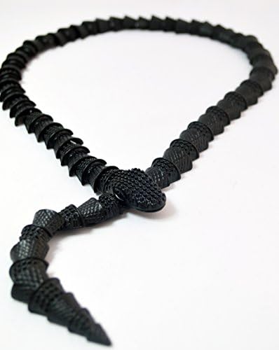 Women's Fashion Jewelry Bohemian Black Snake Statement Collar Chunky Choker Necklace