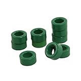 uxcell® 10 Pcs Inductor Coils Green Toroid Ferrite Cores 10mm x 6mm x 5mm