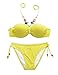 RELLECIGA Women's Jungle Jewel Push Up Bandeau Bikini Set