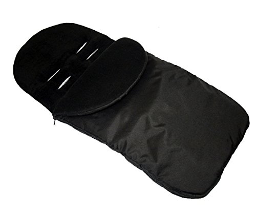 Universal FOOTMUFF Baby Cosy Toes Fit All Pushchair Buggy Car Seat Plain Colour_Black