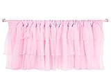 Tadpoles Layered Tulle Window Valance in Pink/Purple