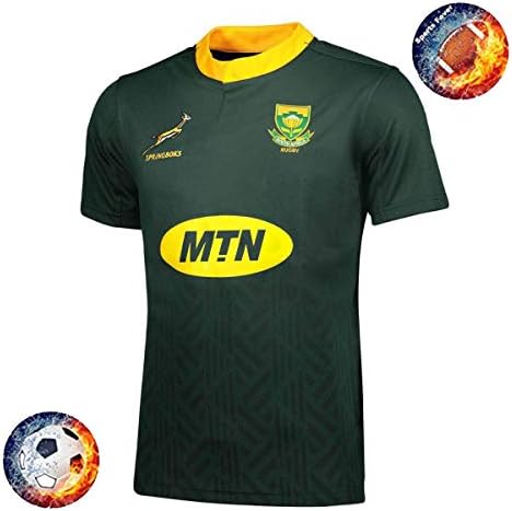 World Cup Rugby Jerseys,Rugby Polo Shirt,2019 Rugby World Cups South Africa Rugby/Away Jersey Short Sleeve Quick-Dry Athletic-Fit Run T-Shirt Polyester Breathable Green