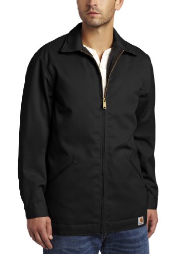 Carhartt men s twill work jacket ,black,medium