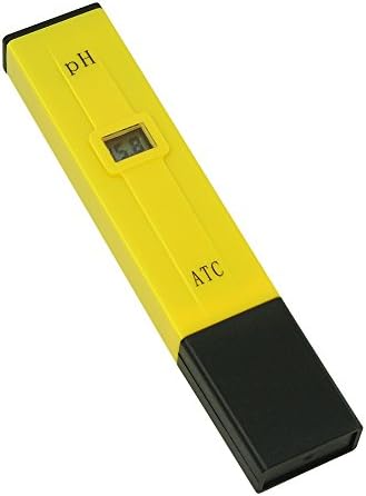 PH Meter, Daugee Pocket Size 0.01 PH High Accuracy Water Quality Tester with Auto Temp Compensation Function for Household Drinking, Pool and Aquarium (Yellow)