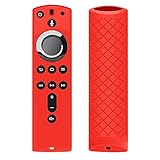 ACEIken Cover/Case for Fire TV Stick 4K / Fire TV Cube/Fire TV (3rd Gen) Compatible with All-New 2nd Gen Alexa Voice Remote Control (Red)