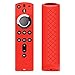 ACEIken Cover/Case for Fire TV Stick 4K / Fire TV Cube/Fire TV (3rd Gen) Compatible with All-New 2nd Gen Alexa Voice Remote Control (Red)