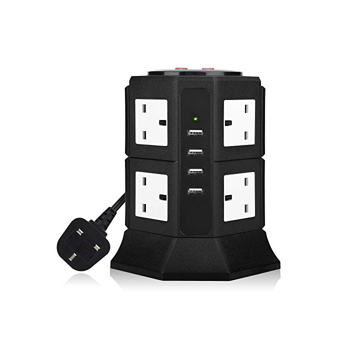 Buy PRITEK Extension Lead 8 Way Outlets Extension Socket 10A/2500W