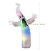 YUNLIGHTS 6 Feet Halloween Inflatable Ghost, Air Blown Ghost with Colorful LED Lights for Outdoor and Indoor Decoration, Lighted Halloween Decor for Yard/Patio/Garden