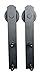 EWEI'S Homewares 13FT Antique Black Steel Double Sliding Barn Wood Door Hardware Kit Closet Set