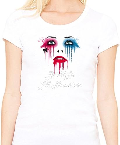 daddy's lil monster rz for Medium White women T shirt