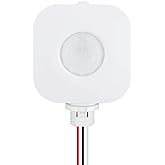ECOELER Ceiling Occupancy Motion Sensor Switch, High Bay Fixture Mount 360&deg; Ceiling Automatic Light Switch, 120/277VAC, UL, FCC Approved Passive Infrared Sensor, Neutral Wire Required