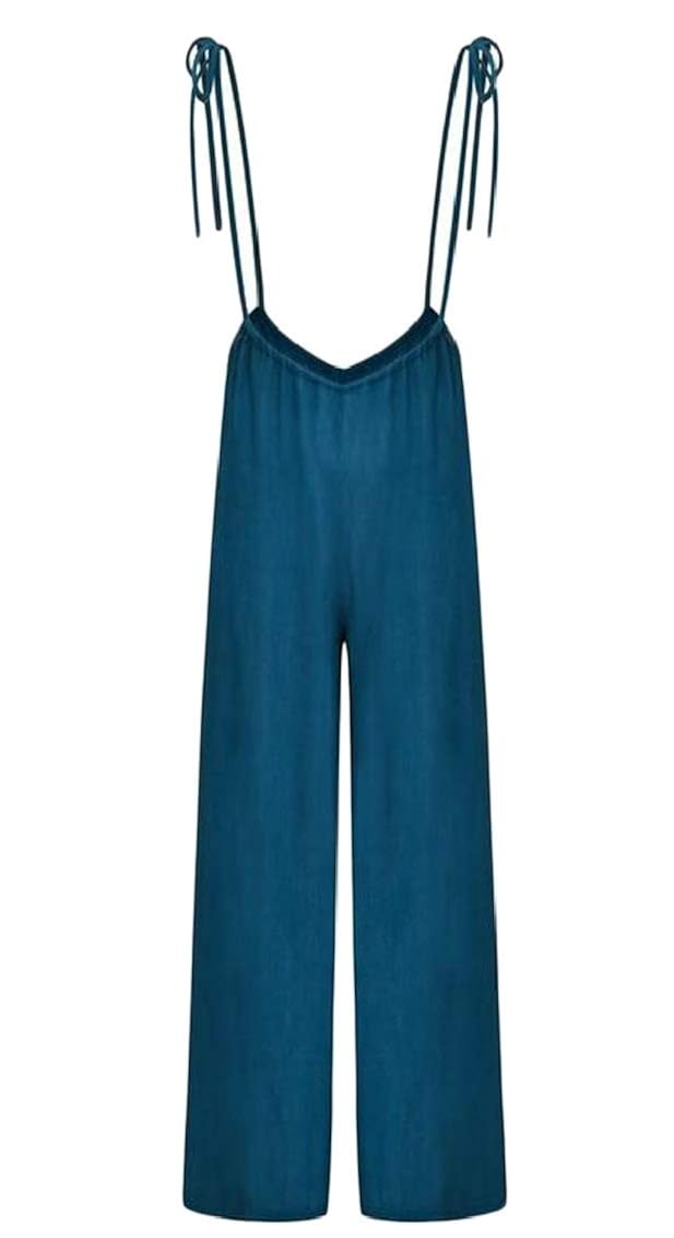 high waisted wide leg overalls