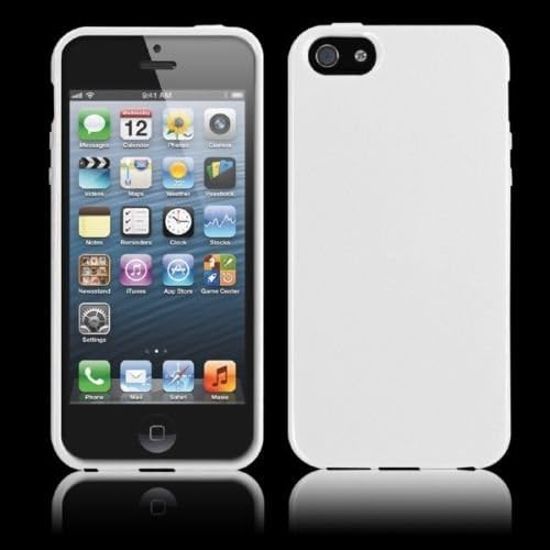 RawX Solid TPU Clear Silicone Gel Rubber Soft Skin Case Cover For iPhone 4/4S - White(Clear)