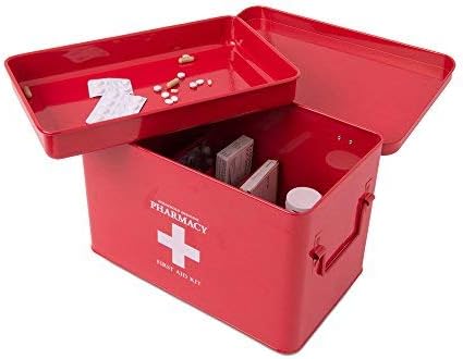 dmail – Caja de metal para Medicine – Grande: Amazon.es: Hogar