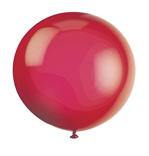 Giant Latex Balloons, 36", Scarlet Red, 6 Count