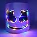 Bulex LED Light up DJ Mask Neon Party Helmet Halloween Costume (Multicolored)