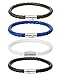 REVOLIA 10Pcs Leather Bracelets for Men Women Wooden Beaded Bracelets Braided Cuff
