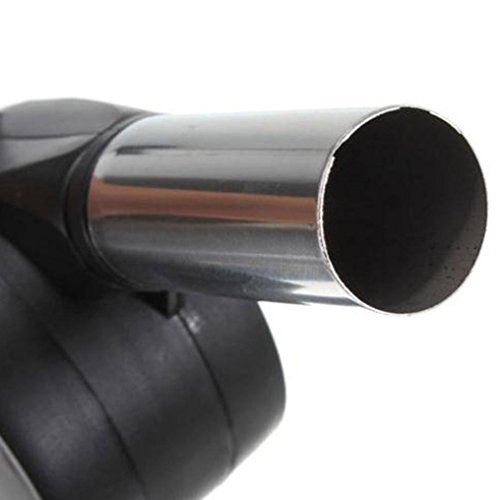 OVERMAL BBQ Hand Crank BBQ Fan Air Blower Powered Fire Bellows Outdoor Camping Cooking - Thumbnail 3