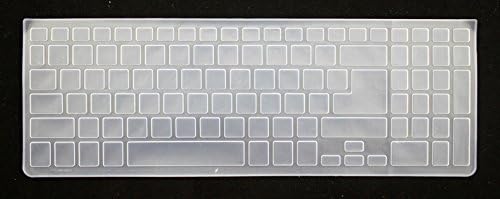 HYAIT 1Pcs Colorful Silicone Keyboard Protector Skin Cover for ACER Aspire M3-581T/PTG M5-581G/T V5-571G/PG V5-551G V5-531P CLEAR