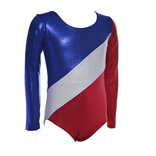 image for ZIZI Gymnastics Leotards for Girls One-Piece Sparkle Long Sleeve Color