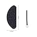 48-Pairs Eyeglass Nose Pads Self Adhesive, Soft Foam Nosepads Non-Slip Silicone Nose Pad Cushion for Glasses, Sunglasses (Black - 48Pairs)