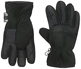 Nolan Gloves Big Boys' Solid Ski Sport Fleece Ski Glove, Black, Small/Medium