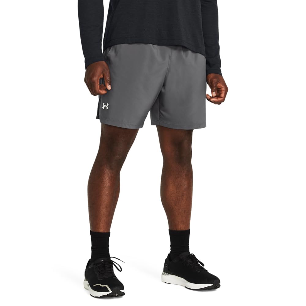 Under Armour Men's Launch Run 7-inch Shorts, (025) Castlerock/Castlerock/Reflective, 4X-Large Image