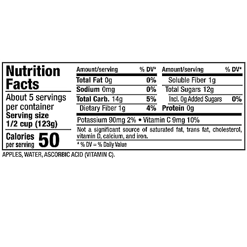 MOTT’S NO SUGAR ADDED APPLESAUCE, 23 OZ JAR