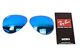 Ray Ban RB3025 3025 RayBan Sunglasses Replacement Lens Flash Blue Mirror Size-55