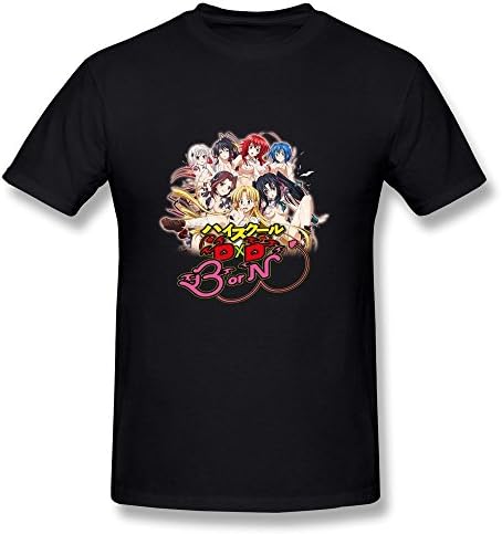 SANMU Men's High School Dxd Born T-shirt XL Black