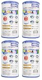 Intex Type A Easy Set Above Ground Pool Replacment Filter Cartridge (4 Pack)