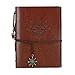 DIY Scrapbook Photo Album Handmade Leather Memory Book 60 Pages for Baby Anniversary Birthday Wedding Travel Graduation Picture (Large Brown Compass)