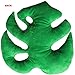 Green Philosophy Co. Set of 2 Plush - Two Toned Monstera Deliciosa Tropical Leaf Plant Plush Pillow Cushions