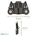 BlueStars 2 Packs W10195417 Dishwasher Lower DishRack Wheel with 𝐒𝐓𝐄𝐄𝐋 𝐒𝐜𝐫𝐞𝐰𝐬 - Fit Kenmore KitchenAid Whirlpool Dishwashers - Replaces AP6016764 PS11750057