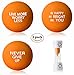 InsidersPro Stress Relief Ball Assortment | Motivational Squeeze Toys + Free Sand Timer | Hand Exerciser Balls to Relieve Tension/Joint Pain & Strengthen Grip - Great Gift Idea for Kids & Adults